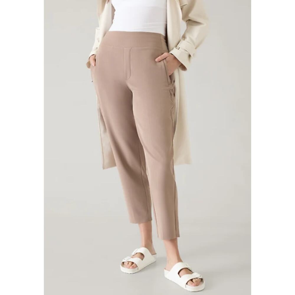 Athleta Pants Womens 20 Pink Endless High Rise Ankle Stretch Pockets *Mark